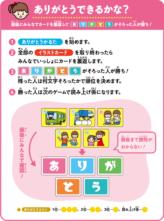 遊び方③ありがとうできるかな?